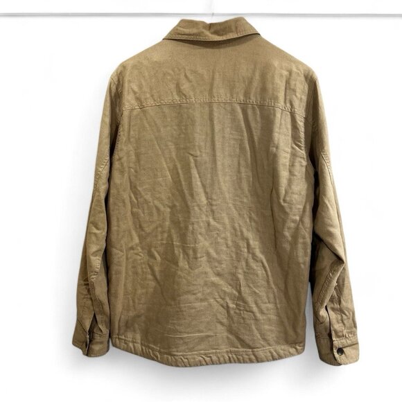 JOE’S Men’s Light Jacket Sz Medium Flannel Lined Over Shirt Jacket Brown - Picture 2 of 13